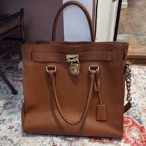 Michael Kors Tan Leather Satchel